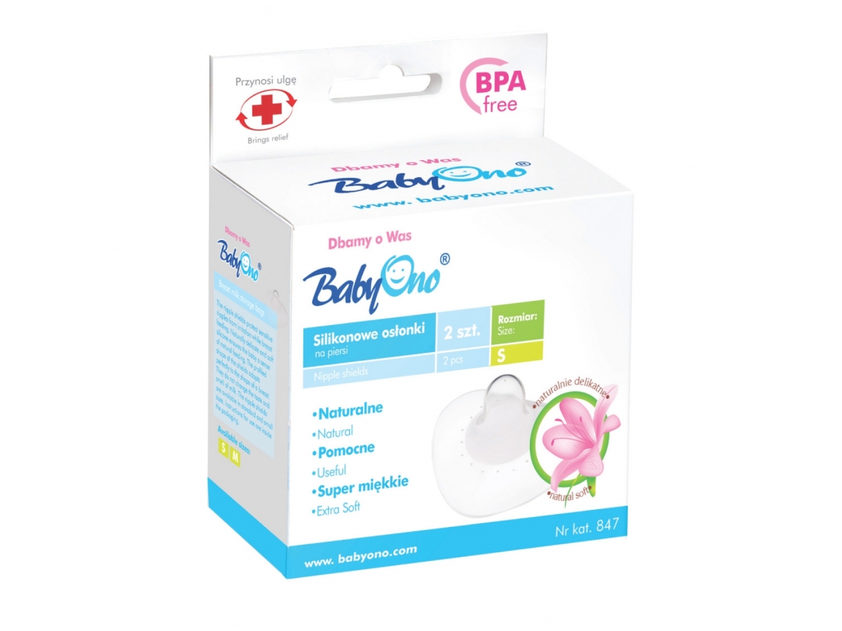 Babyono Silicone nipple protectors, 2 pcs. M 823 2