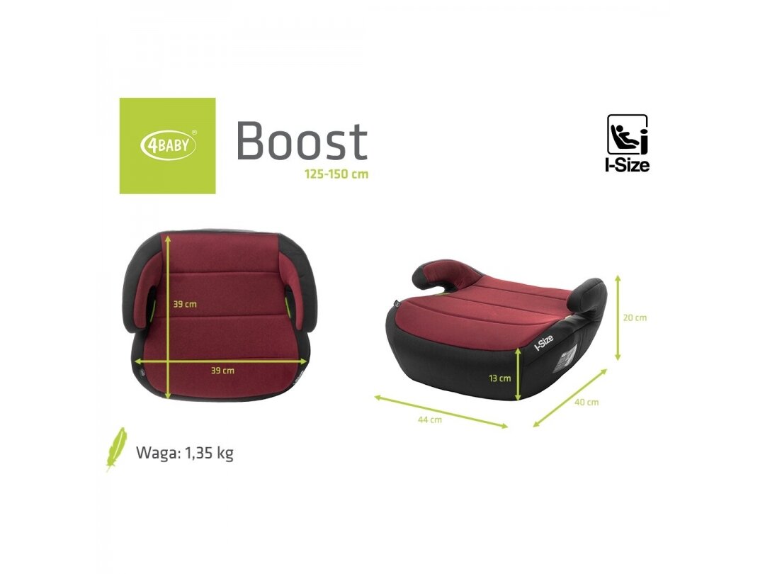 4Baby car seat  BOOST 125-150 red I-SIZE 6