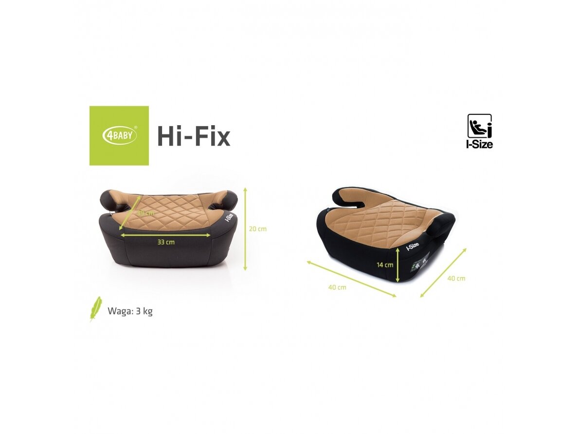 4Baby car seat HI-FIX 125-150CM mokka I-SIZE 5 4Baby car seat HI-FIX 125-150CM mokka I-SIZE 5