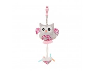 4Baby musical toy for stroller owl pink OP01