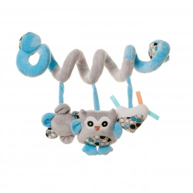 4Baby žaislas spiralė vežimėliui pelėdžiukas OB07 4Baby žaislas spiralė vežimėliui pelėdžiukas OB07
