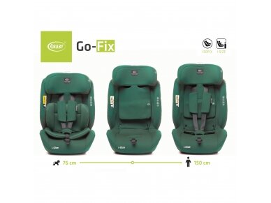 4Baby carseat GO-FIX 76-150CM green I-SIZE 5