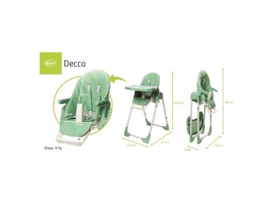 4Baby highchair DECCO green 9