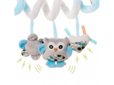 4Baby toy spiral for stroller owl OB07 1 4Baby toy spiral for stroller owl OB07 1