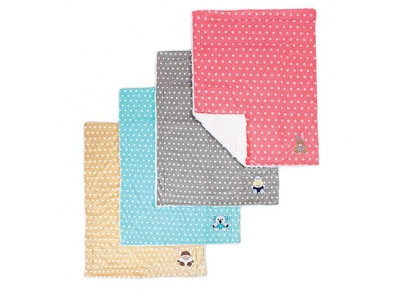 Double-sided minky blanket with the baby’s first little friend 3