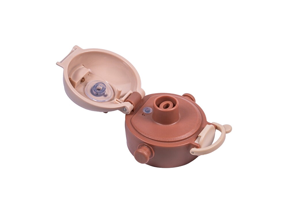 Akuku Children's water bottle with strap 480ml CAPPUCCINO A0726 5