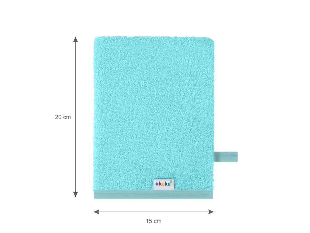 Akuku Baby washcloth 15x20cm 100% cotton BLUE A0722 4