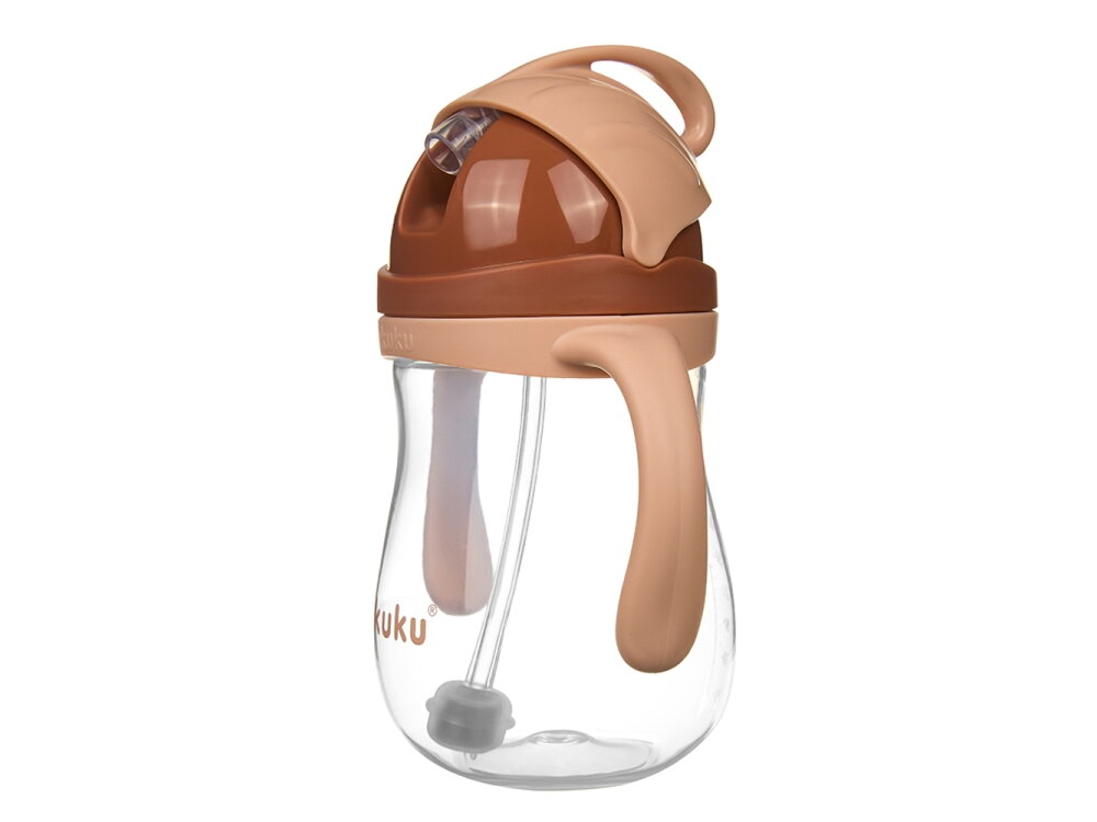 Akuku Non spill cup with weighted straw CAPPUCCINO A0729 1