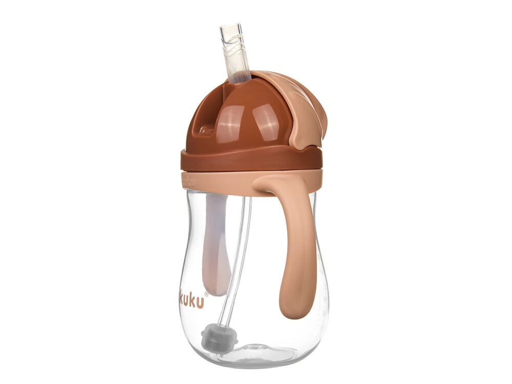 Akuku Non spill cup with weighted straw CAPPUCCINO A0729 2