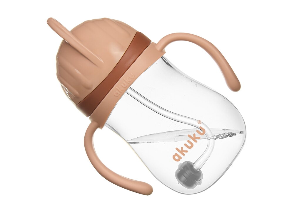 Akuku Non spill cup with weighted straw CAPPUCCINO A0729 4