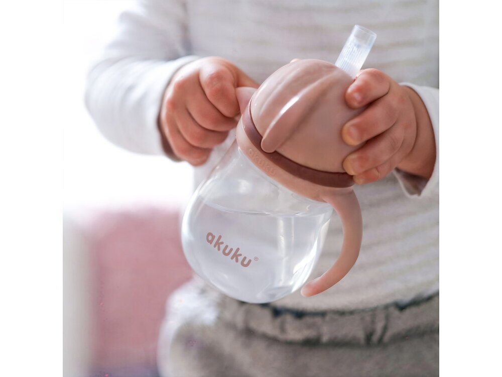 Akuku Non spill cup with weighted straw CAPPUCCINO A0729 7