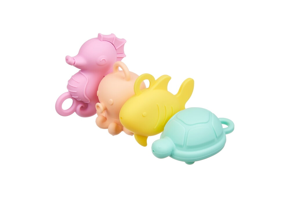 Akuku Silicone bath toys with a detachable bottom 4pcs A0711 1