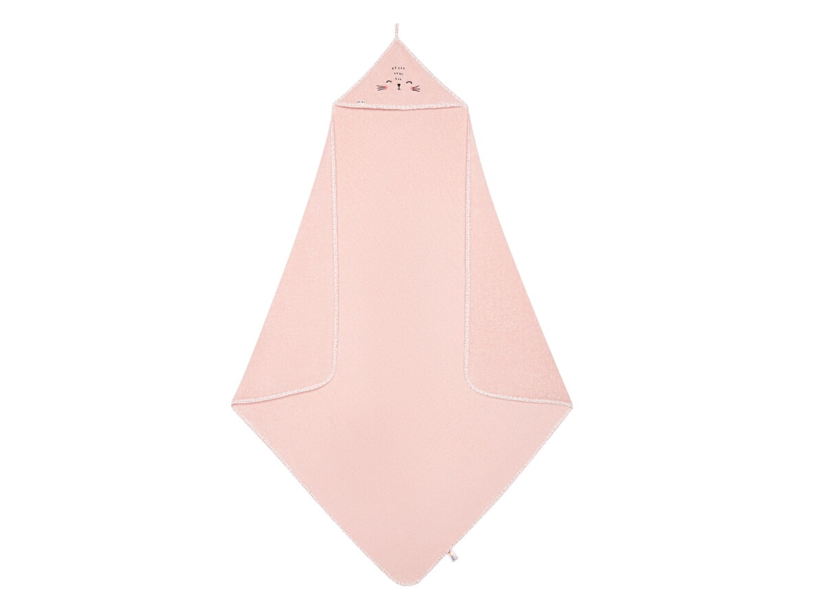 Akuku Baby hooded towel 100x100cm pink A0664 1