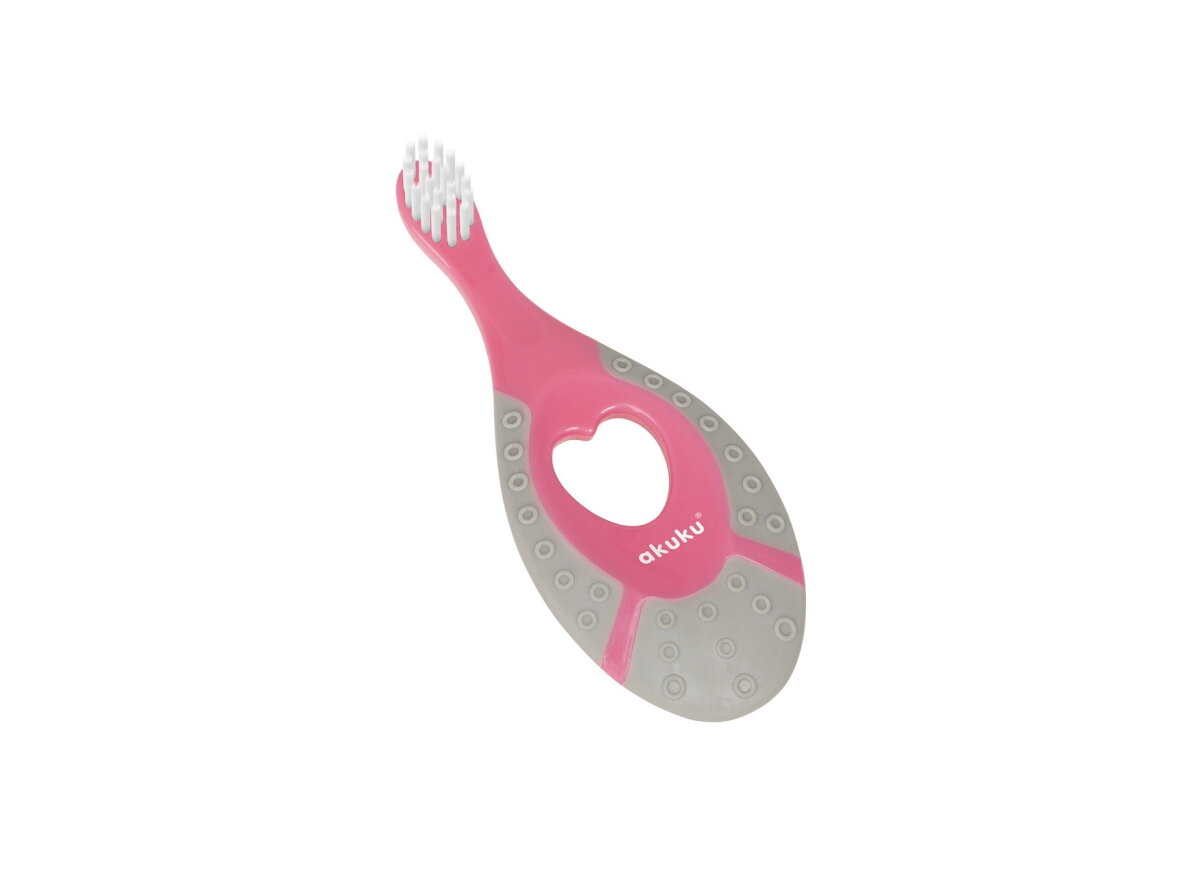 Akuku First toothbrush 0-2y pink A0677