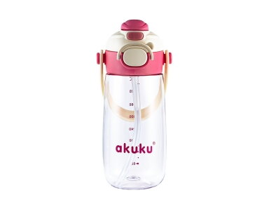 Akuku Children's water bottle with strap 480ml PINK A0725