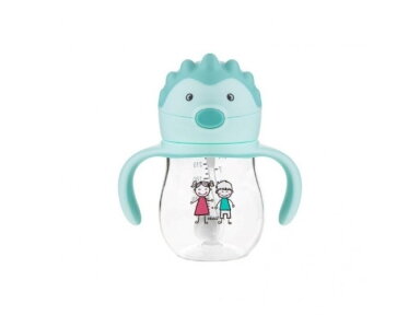 Akuku Non spill training cup with weighted straw MINT A0033