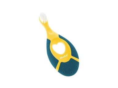 Akuku First toothbrush 0-2y yellownavy blue A0158