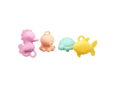 Akuku Silicone bath toys with a detachable bottom 4pcs A0711