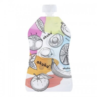 Akuku maišeliai maisteliui daugkartiniai 5 vnt 150ml A0056