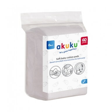 Akuku vatos diskeliai medvilniniai 120 vnt A0714 Akuku vatos diskeliai medvilniniai 120 vnt A0714