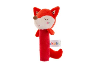 Akuku Soft plush rattlesqueaker Fox A0643 1