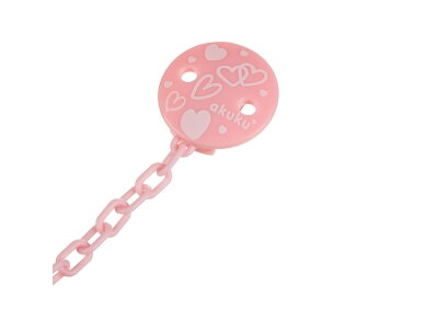 Akuku Soother holder PINK A0701 1