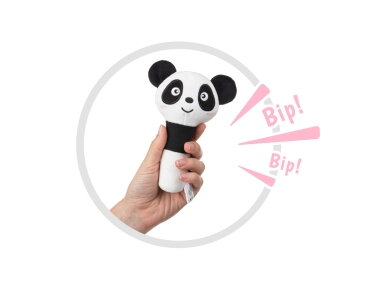 Akuku Soft plush rattlesqueaker Panda A0706 1