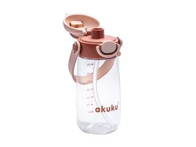 Akuku Children's water bottle with strap 480ml CAPPUCCINO A0726 3