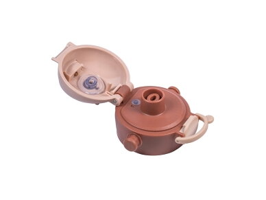 Akuku Children's water bottle with strap 480ml CAPPUCCINO A0726 5