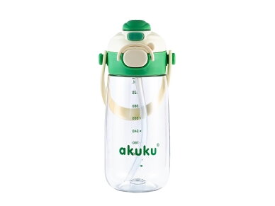 Akuku Children's water bottle with strap 480ml GREEN A0724
