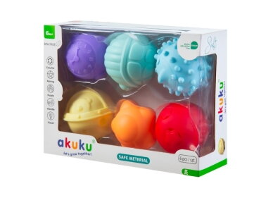 Akuku Soft sensory balls 6pcs A0640 3