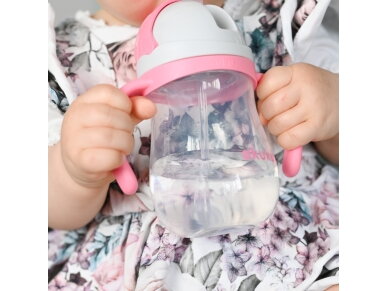 Akuku Non spill cup with weighted straw PINK A0676 6