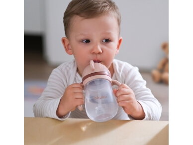 Akuku Non spill cup with weighted straw CAPPUCCINO A0729 5