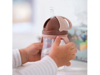 Akuku Non spill cup with weighted straw CAPPUCCINO A0729 8