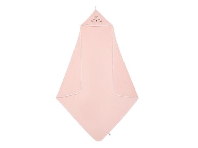 Akuku Baby hooded towel 100x100cm pink A0664 1