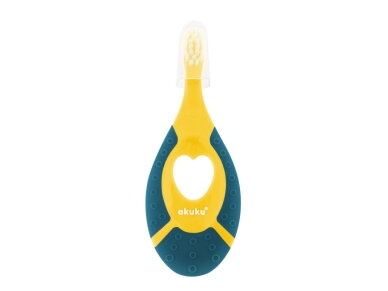 Akuku First toothbrush 0-2y yellownavy blue A0158 1