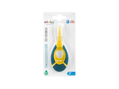 Akuku First toothbrush 0-2y yellownavy blue A0158 2