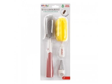 Akuku Set of bottles, cups and teat brushes A0512 7