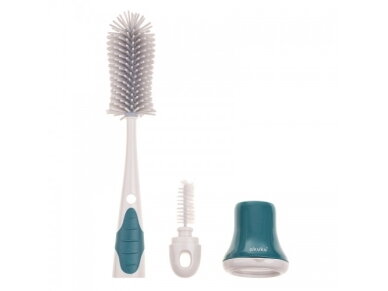 Akuku Silicone bottles, cups and teat brush with rack A0511 1