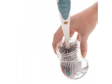 Akuku Silicone bottles, cups and teat brush with rack A0511 6