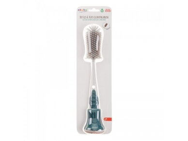 Akuku Silicone bottles, cups and teat brush with rack A0511 7