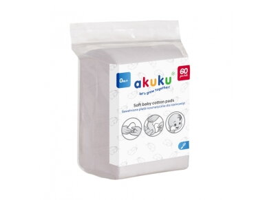 Akuku Soft baby cotton care pads 120pcs A0714