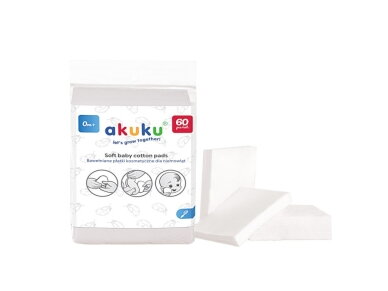 Akuku Soft baby cotton care pads 120pcs A0714 3