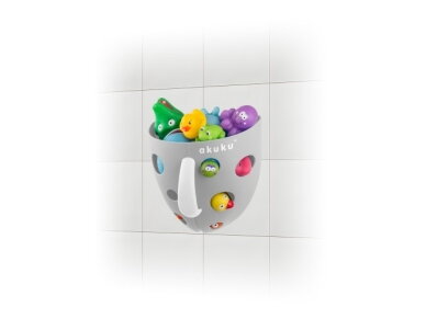 Akuku Bath toys storage box GREY A0346 2