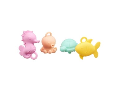 Akuku Silicone bath toys with a detachable bottom 4pcs A0711