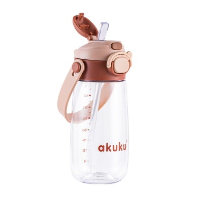 Akuku gertuvė su šiaudeliu 480ml pilkas mocha A0726 4