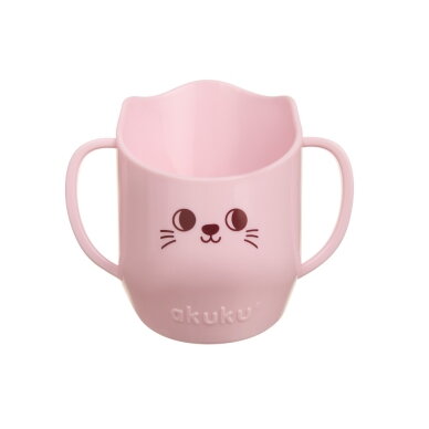 Akuku puodelis mokomasis rožinis A0696 Akuku puodelis mokomasis rožinis A0696
