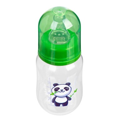 Akuku standartinis buteliukas  125ml nuo 0mėn žalias panda A0104 2