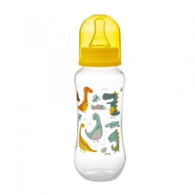 Akuku standartinis buteliukas  250ml nuo 0mėn geltonas A0005