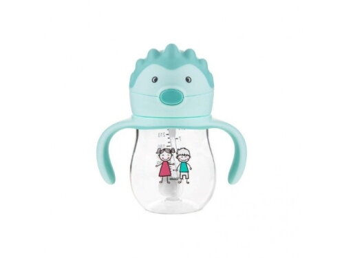 Akuku Non spill training cup with weighted straw MINT A0033